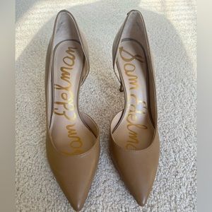 Sam Edelman Half d’Orsay Pumps in Tan